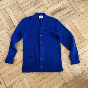 Vintage Men's Blue Varsity Cardigan